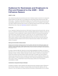 Guidance to Plan and Respond to 2009-2010 Influenza