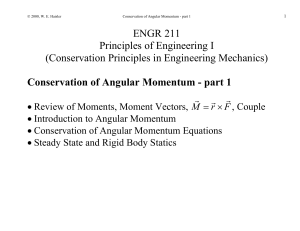 Conservation of Angular Momentum