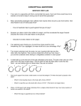 NEWTON`S FIRST LAW CONCEPTUAL WORKSHEET