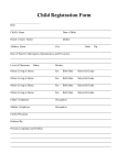 Child Registration Form - Lake City Counseling in Madison, Wisconsin