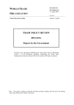 Government report - World Trade Organization