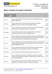 OCR Chemistry A Basic concepts of organic chemistry Specification