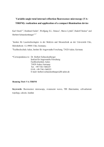 Total internal reflection fluorescence spectroscopy and microscopy