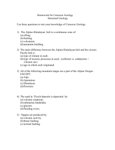 5 Cenozoic Geology Homework a