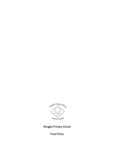 Wragby Primary School Food Policy Introduction This policy has