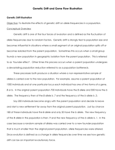 Genetic Drift and Gene Flow Activities