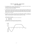 Physics 121 - Spring 2001