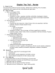 Chapter 2 Study Guide - Conackamack Middle School