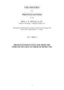 Protestantism in England