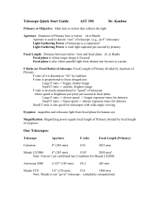 Telescope Quick Start Guide