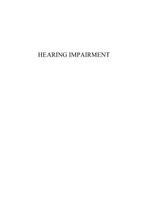 hearing impairment