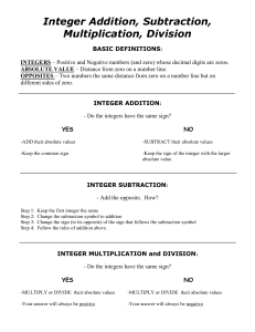 Pre-requisite Skills Review Sheets