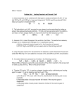 Problem Set: Empirical and Molecular Formulas