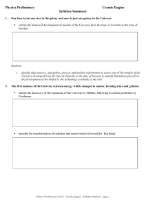 TCE Syllabus Summary Blank