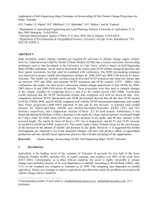 Application of Self-Organizing-Maps Technique in Downscaling