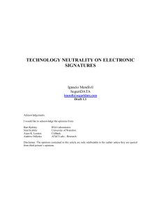 technology neutrality on electronic signatures