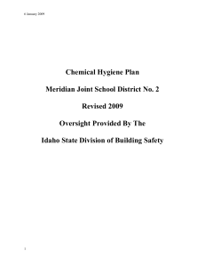 Chemical Hygiene Plan