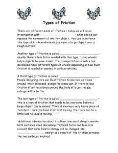 Types of Friction