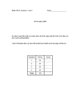Test # 2 - University of Arizona Math