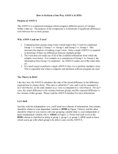 How to Perform a One-Way ANOVA in SPSS