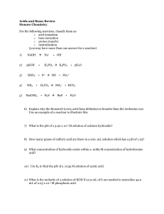 Acids and Bases - Parkway C-2