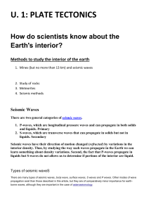 Types of seismic waveS