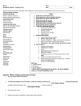 Biomolecules Study Guide