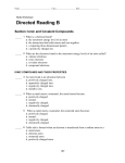 Name Class Date Skills Worksheet Directed Reading B Section