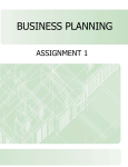 Business Planning – Assignment 1