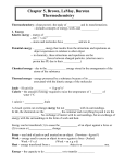 Chapter 5 Thermochemistry Student Outline Notes File