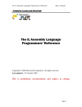 The IL Assembly Language Programmers` Reference