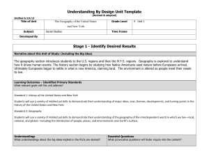 Understanding By Design Unit Template