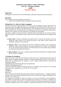 Relational Algebra - KFUPM Faculty List