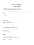 FP3: Complex Numbers - Schoolworkout.co.uk