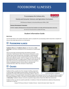 Foodborne Illnesses Student Information Guide