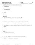 Geometry Practice Test - Unit 7 Name: ______________________