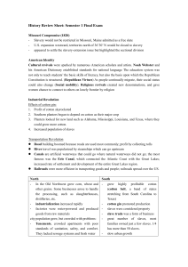 History Review Sheet Chapter 7~9