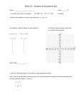 Systems of Equations Quiz File