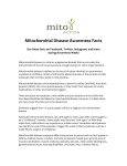 Mitochondrial Disease Awareness Facts Use these facts on