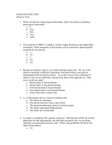 genetics practice test