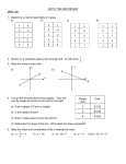 Point of Intersection Worksheet Review Sheet