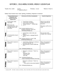 tehachapi high school weekly lesson plan