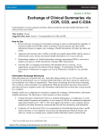 2 Exchange of Clinical Summaries via CCR, CCD