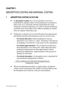 absorption costing and marginal costing chapter 1