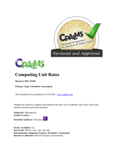 Computing Unit Rates