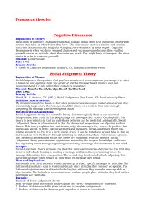 Persuasion theories - dwyersinterculturalcommunication