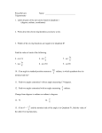 Precal Unit 3 Test