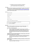 Application/registration document for work with biohazards and