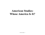 American Studies - Regional School District 13