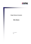 Site Report - Single Network Analysis